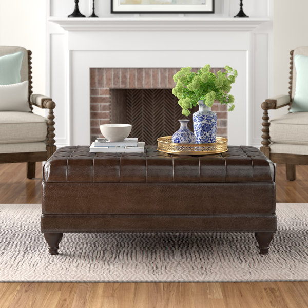 Three Posts Hobgood Deluxe Tufted Storage Ottoman & Reviews Wayfair